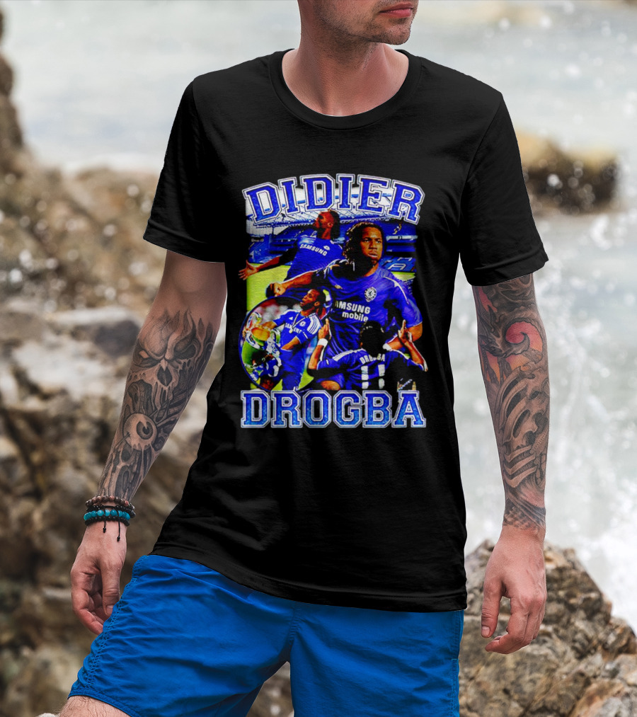 Didier Drogba Chelsea Samsung Mobile Victory T-Shirt