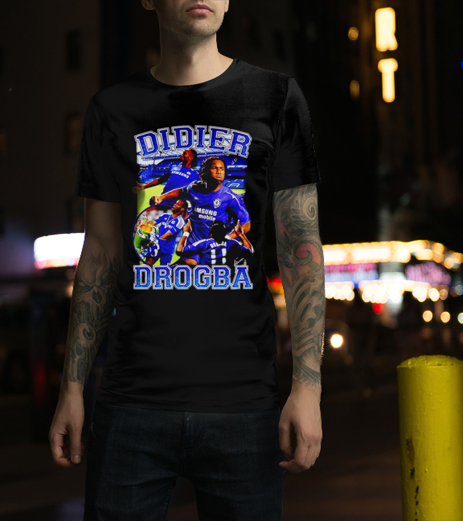 Didier Drogba Chelsea Samsung Mobile Victory T-Shirt