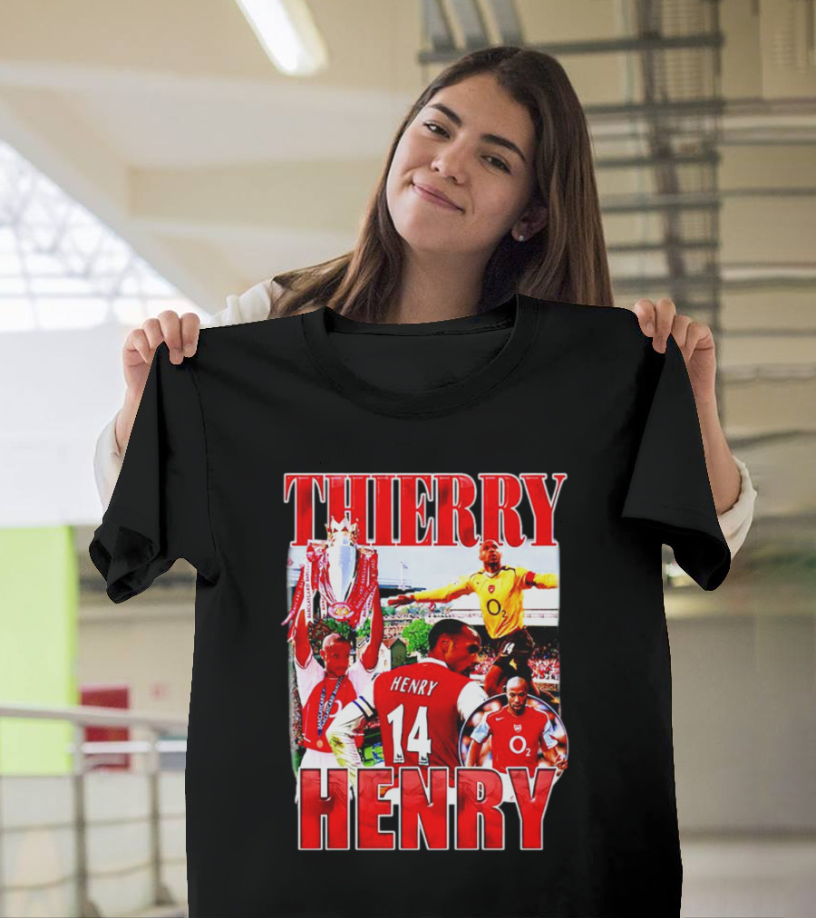 Thierry Henry Arsenal 14 Legend Iconic Moments T-Shirt
