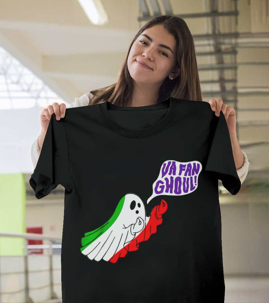 Va Fan Ghoul Ghost With Italian Flag Colors Halloween T-Shirt