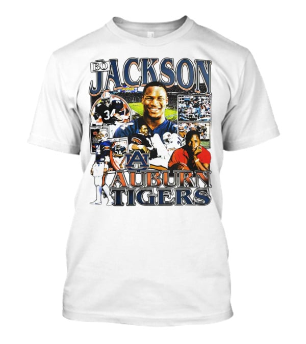 Bo Jackson Auburn Tigers #34 Sports Collage T-Shirt