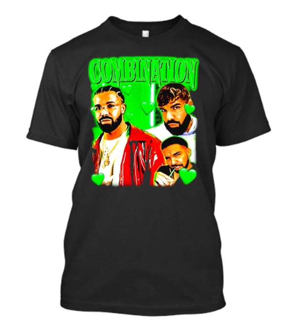 Combination Drake Green Hearts Trio T-Shirt