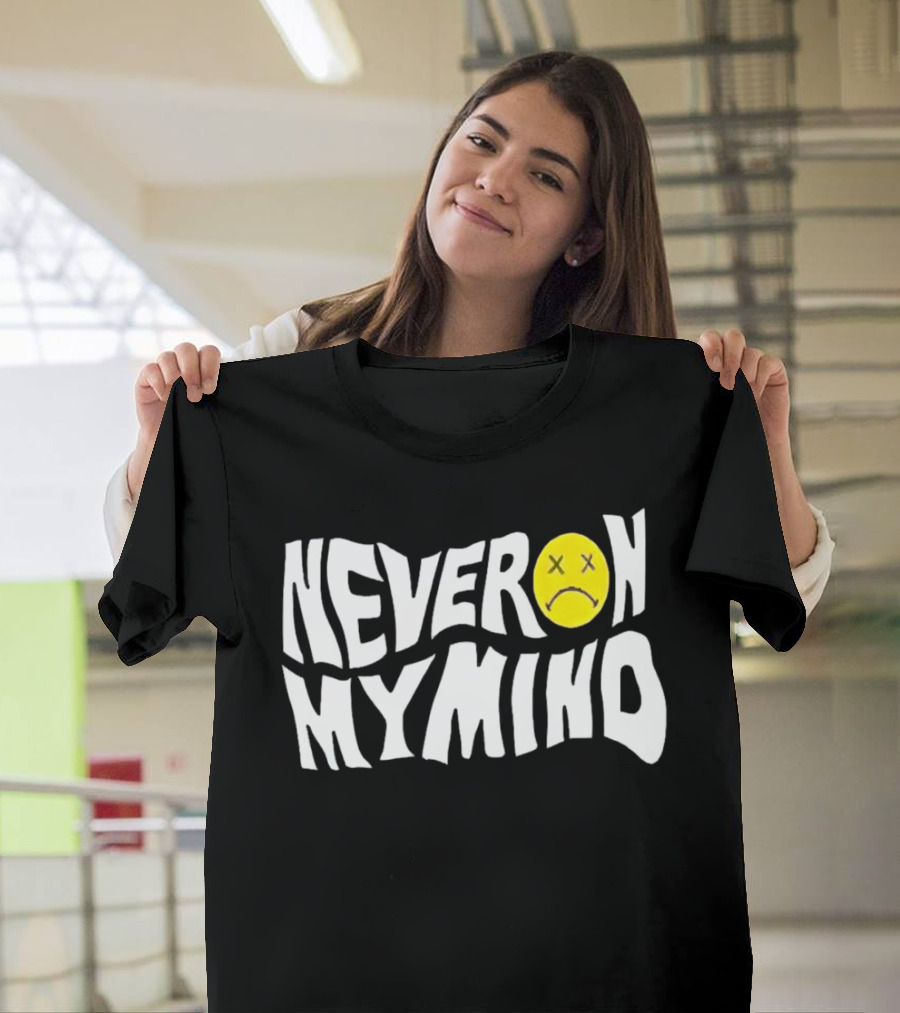 Never On My Mind Sad Face Icon With Yellow T-Shirt