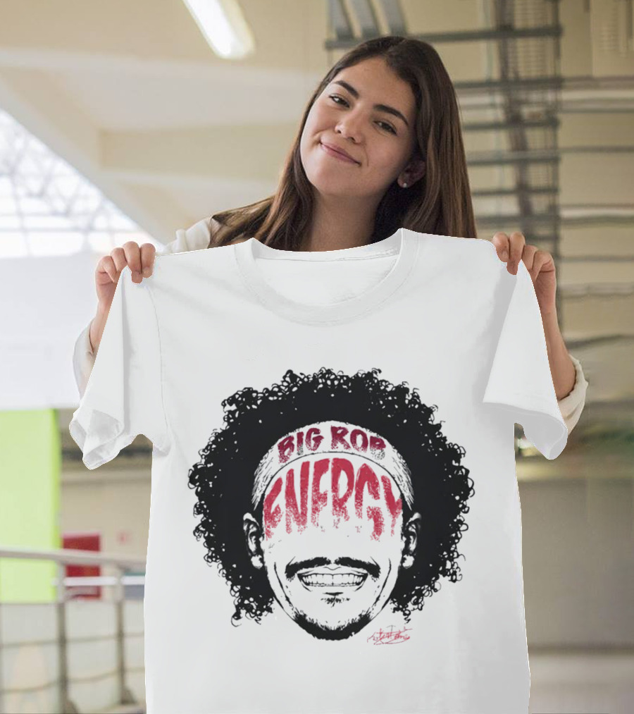 Big Rob Energy Robert Jones Signature Afro T-Shirt