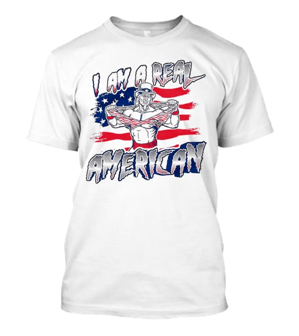 I Am A Real American Uncle Sam Flag T-Shirt