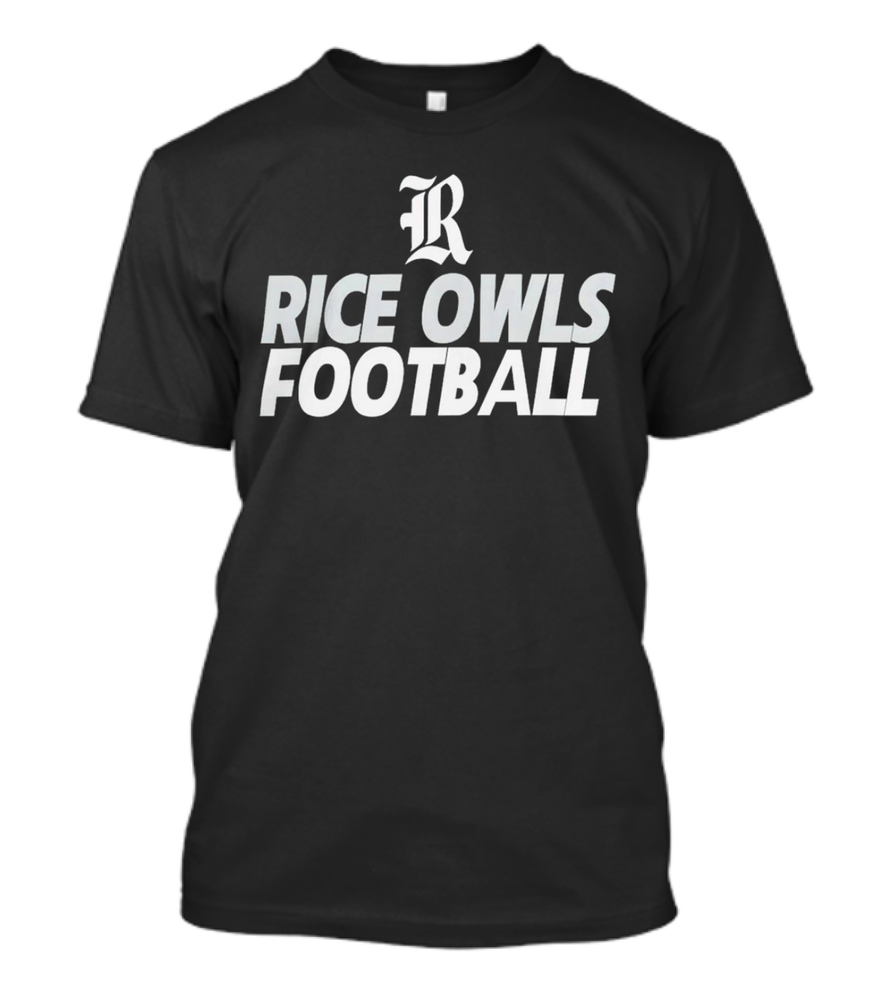 Rice Owls Football Logo With Stylized R T-Shirt