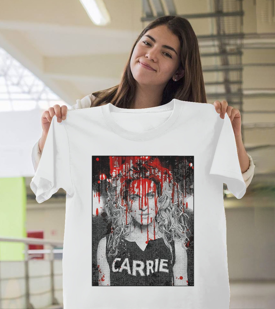 Carrie Stephen King Halloween Blood Splatter T-Shirt
