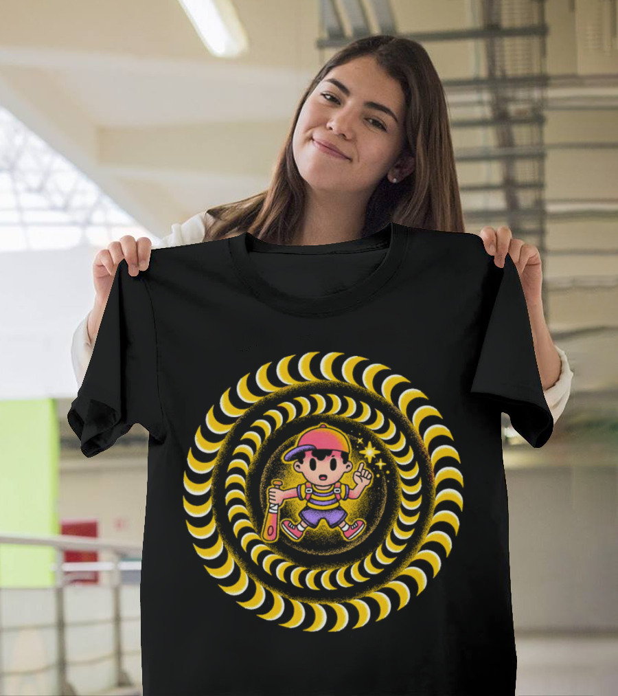 Earthbound PSI Attack Hypnotic Swirl T-Shirt