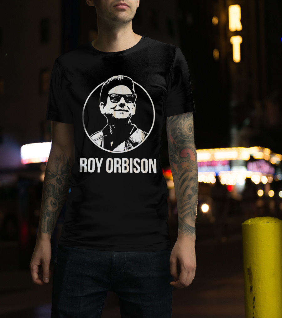 Roy Orbison Iconic Circle Sunglasses T-Shirt