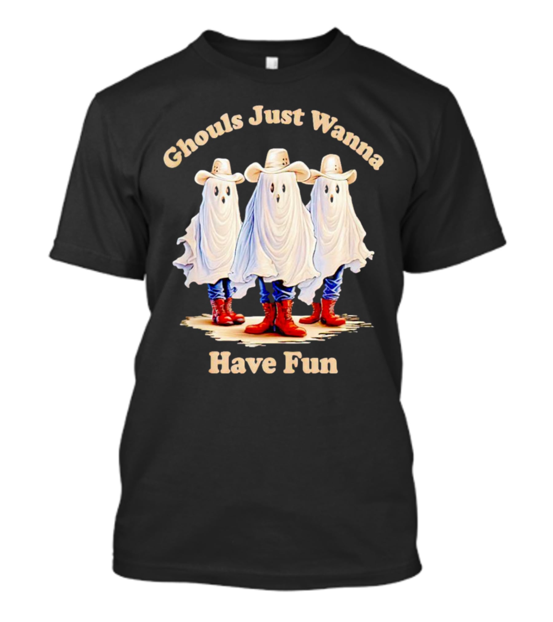 Ghouls Just Wanna Have Fun Cowboy Boots And Hats Trio T-Shirt