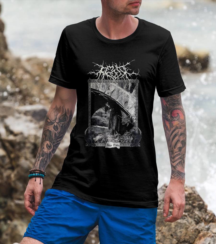 Frosk Stone Prison Gothic Monochrome T-Shirt