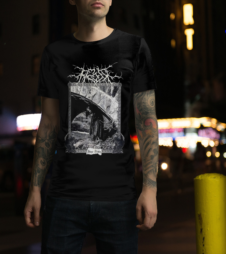 Frosk Stone Prison Gothic Monochrome T-Shirt