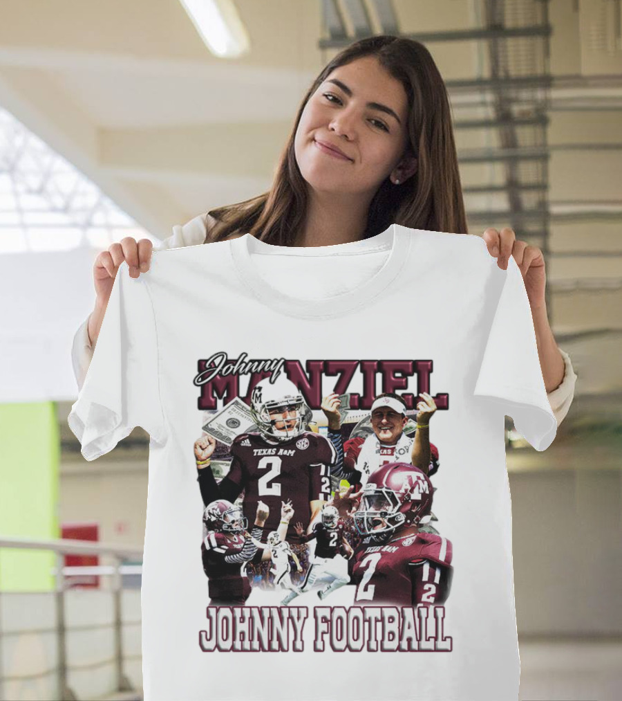 Johnny Manziel Texas A&M Aggies Johnny Football Number 2 College Football Legend T-Shirt