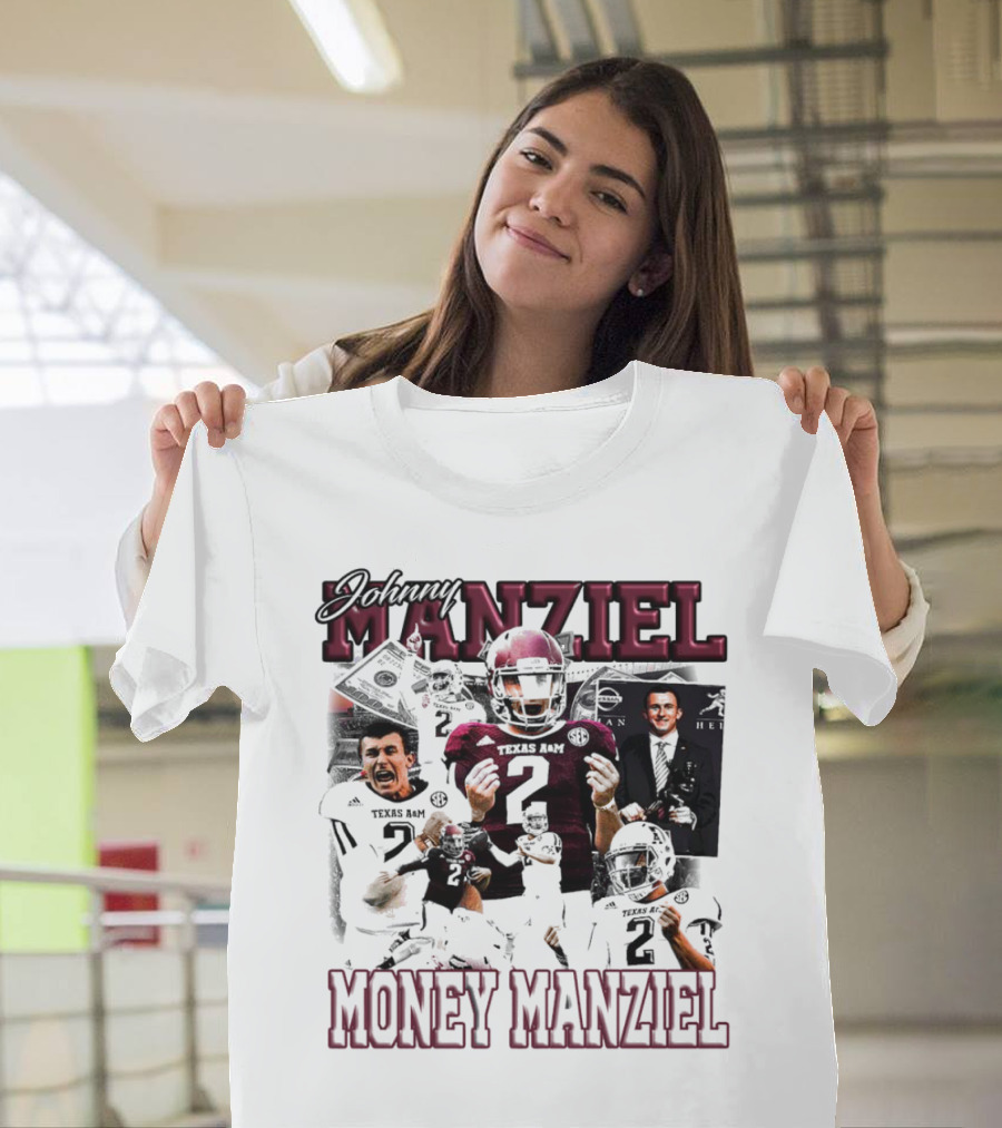 Johnny Manziel Texas A&M Aggies Money Manziel Football Highlights Montage T-Shirt