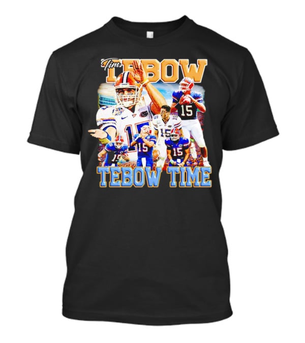 Tim Tebow Florida Gators Football Tebow Time 15 Quarterback Legend T-Shirt