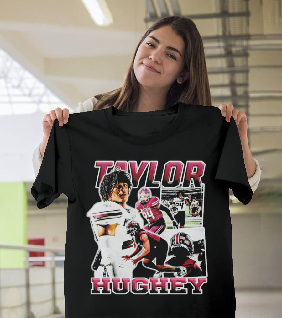Taylor Hughey Mesquite High School Boys Varsity Football Action Collage T-Shirt