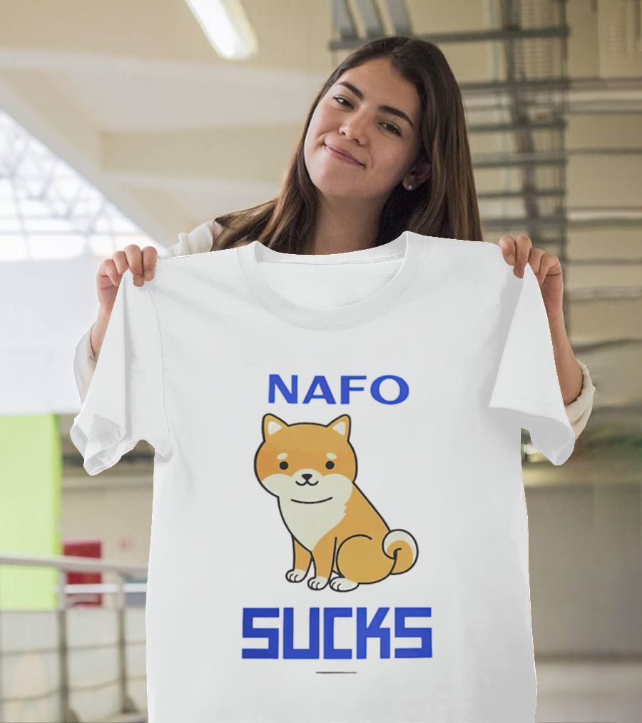 NAFO Furry Dog Meme Critique T-Shirt