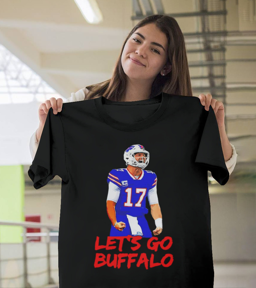 Let's Go Buffalo Bills Josh Allen 17 T-Shirt