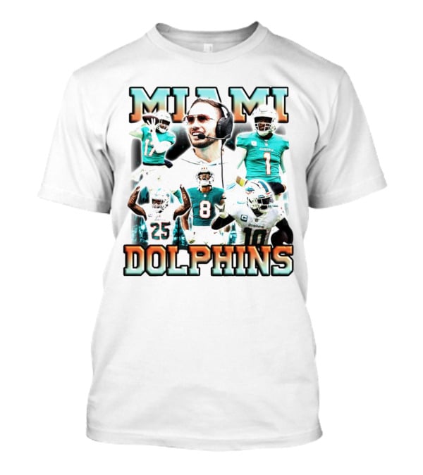 Miami Dolphins Football Members Vintage T-Shirt