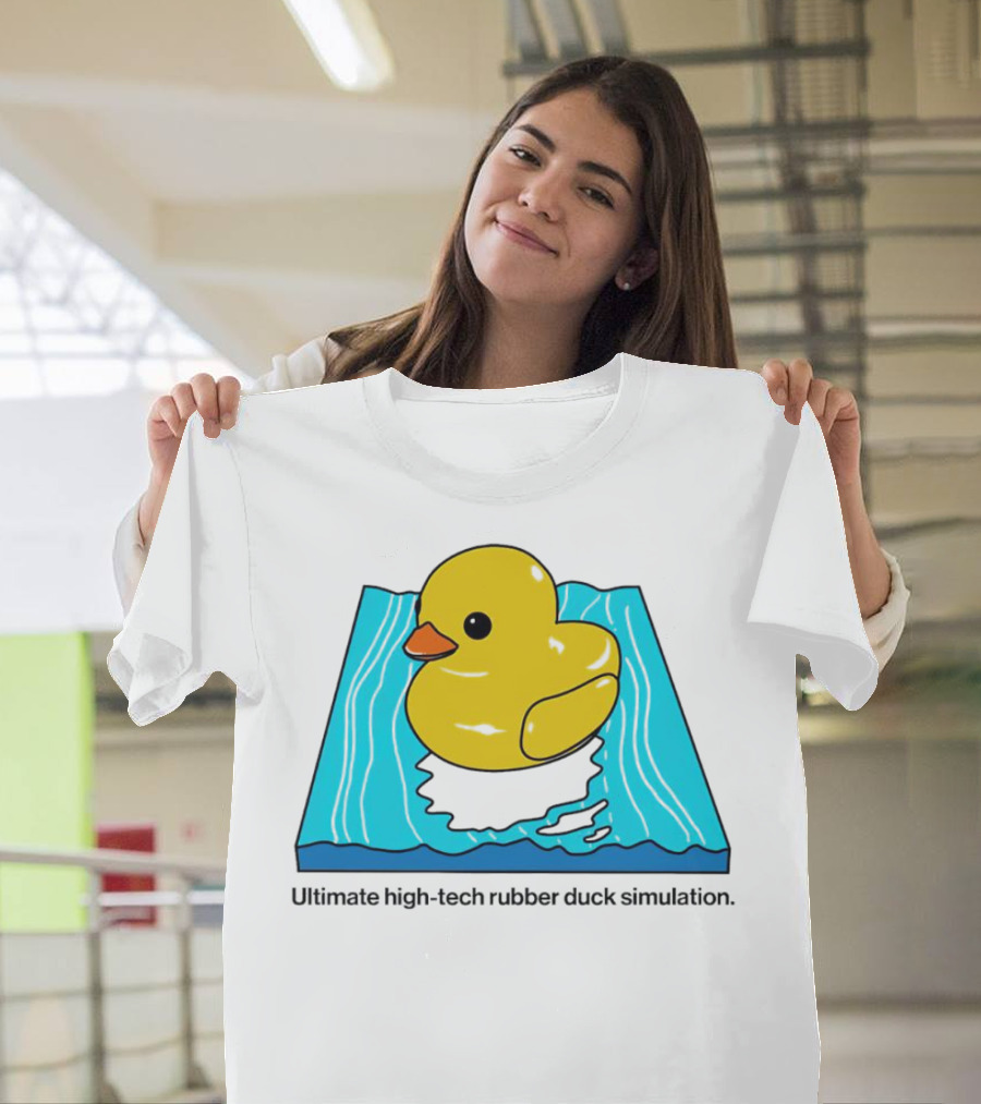 Ultimate High-Tech Rubber Duck Simulation Pool Platform T-Shirt