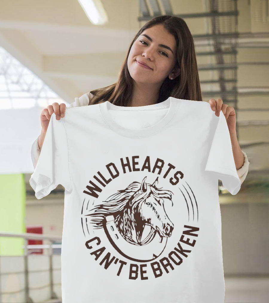 Wild Hearts Can't Be Broken Horse Freedom Spirit T-Shirt
