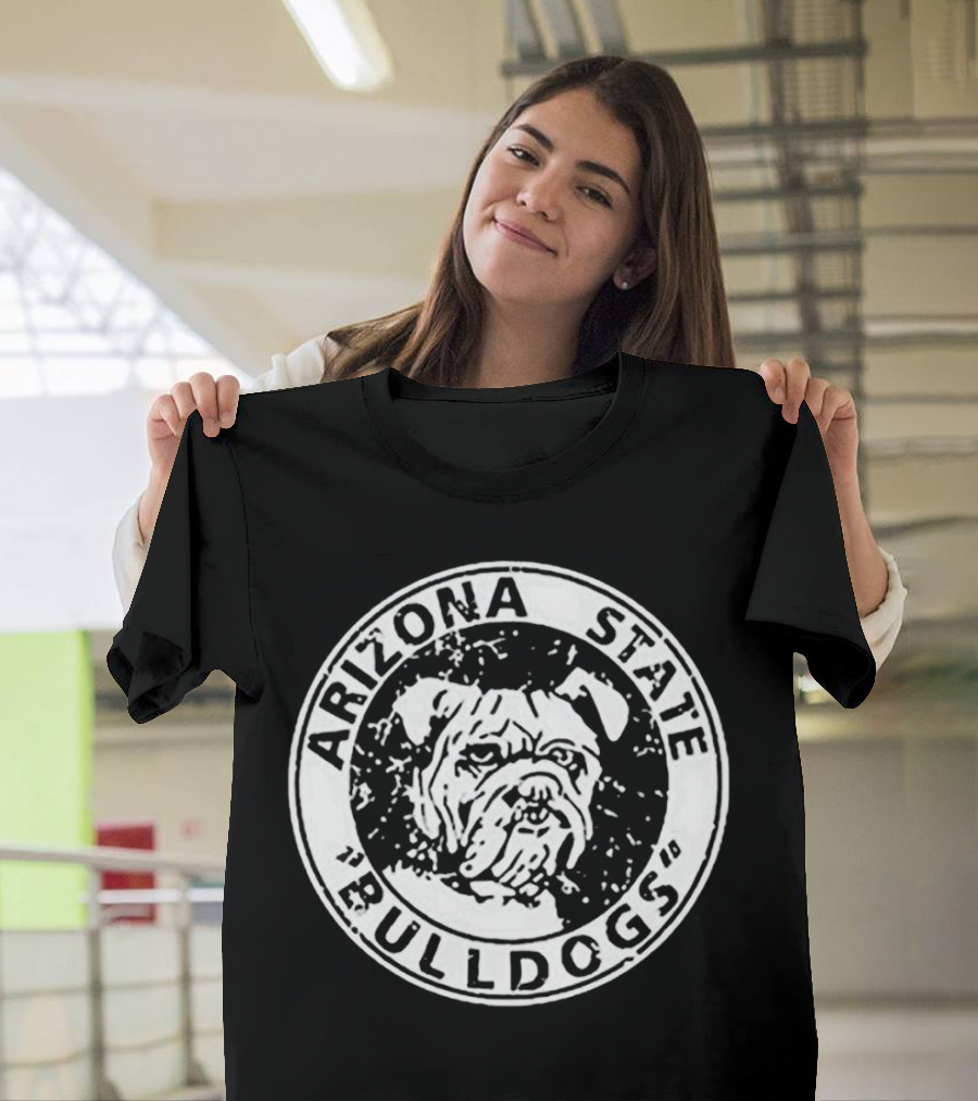 Arizona State Bulldogs Vintage Logo Circular Emblem T-Shirt