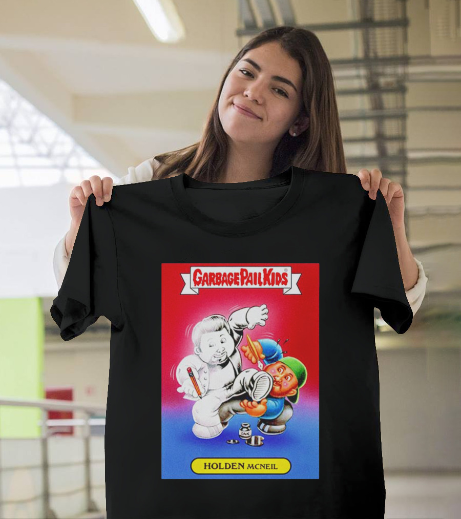 Garbage Pail Kids Holden McNeil Caricature Nostalgic Trading Card T-Shirt