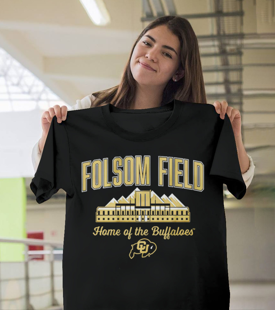 Folsom Field Colorado Buffaloes Football Home Of The Buffaloes CU T-Shirt