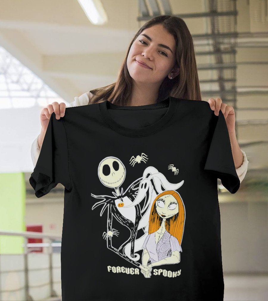 Jack Skellington Sally Zero Forever Spooky Halloween T-Shirt