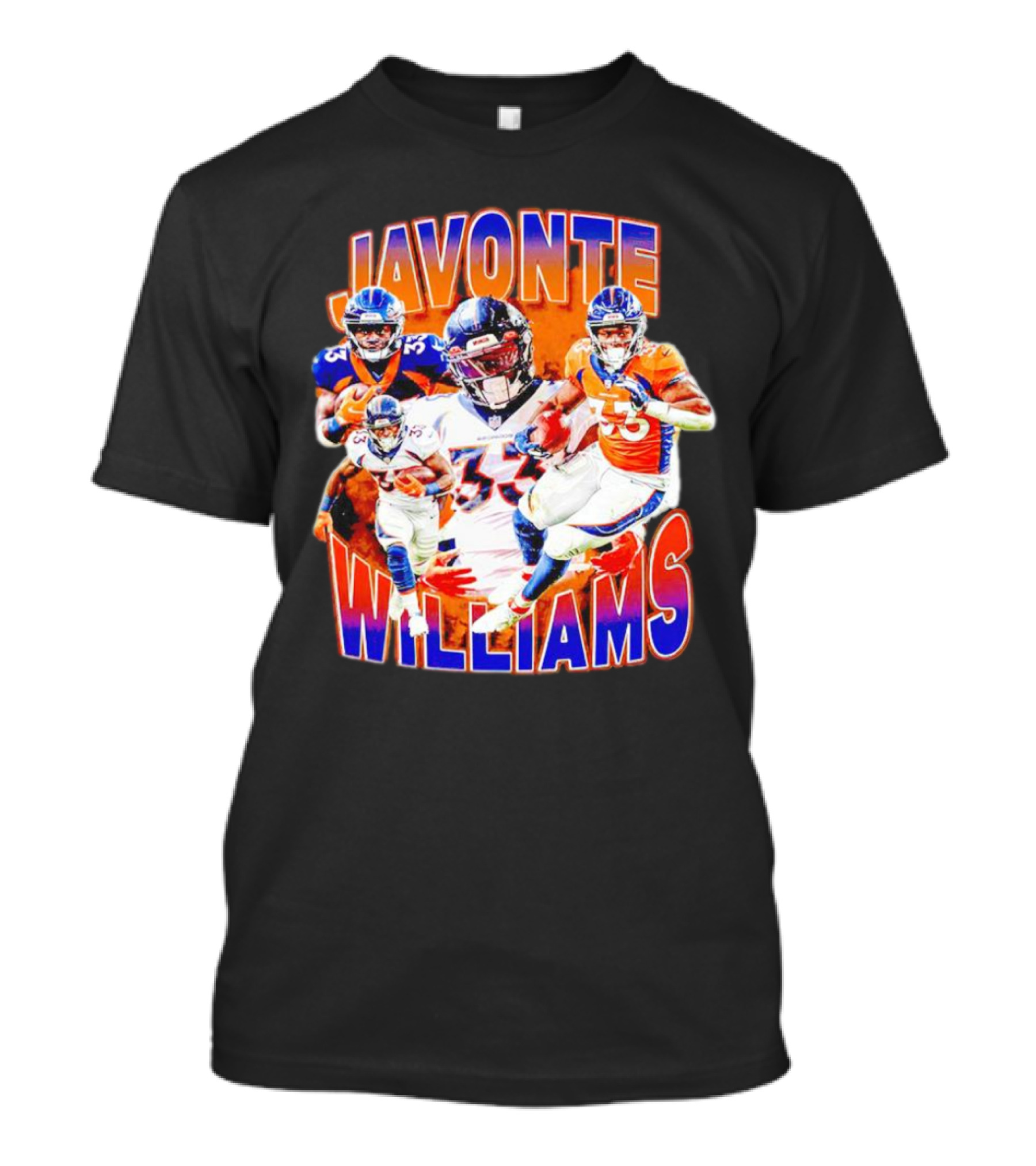 Javonte Williams Denver Broncos Football Vintage NFL Star 33 T-Shirt