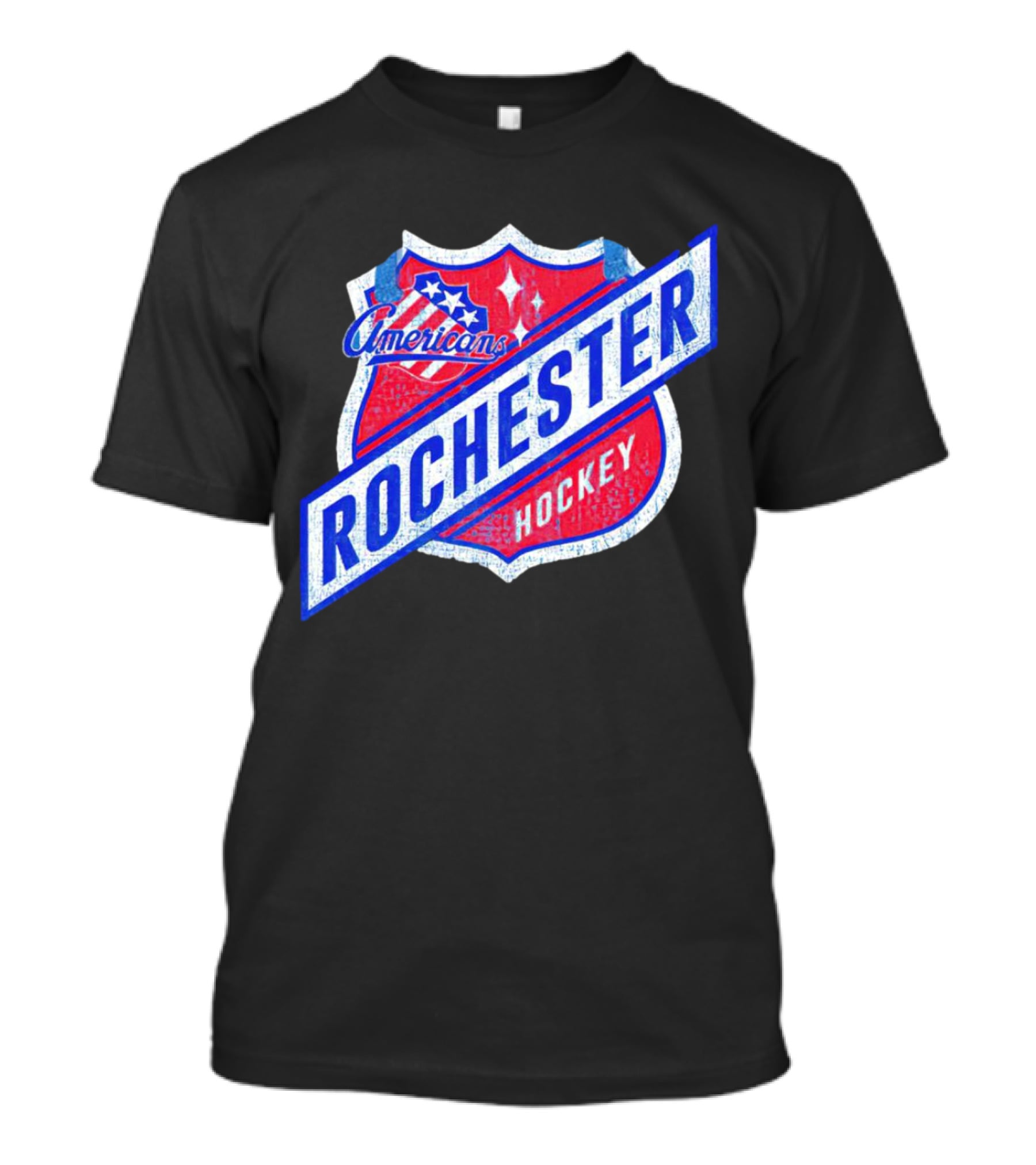 Rochester Americans Hockey Shield Badge T-Shirt