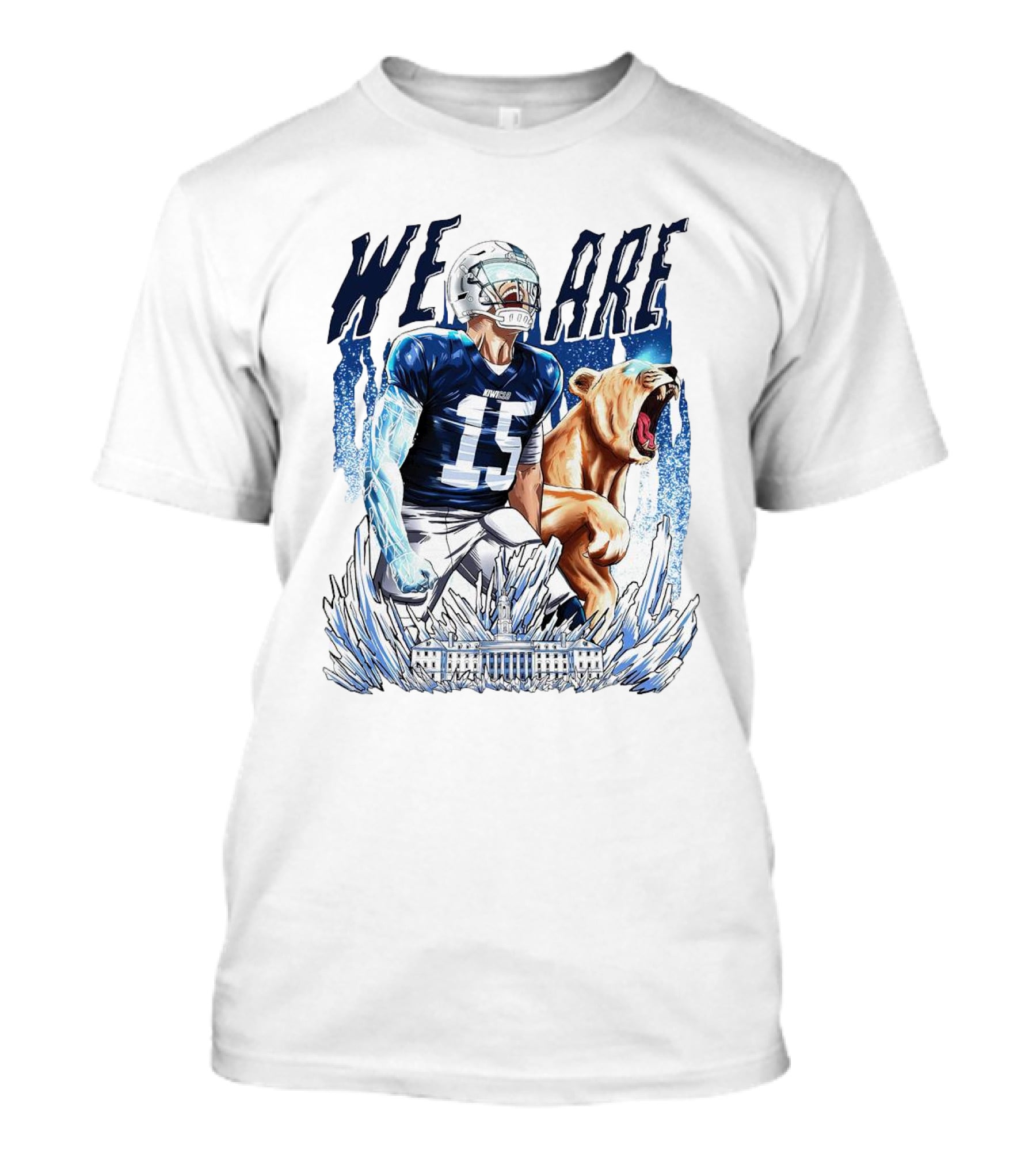 We Are 15 Drew Allar Penn State Nittany Lions Vintage Cartoon T-Shirt