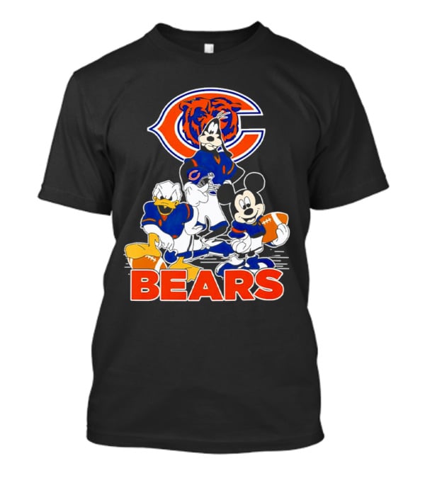 Chicago Bears NFL Football Mickey Mouse And Friends T-Shirt