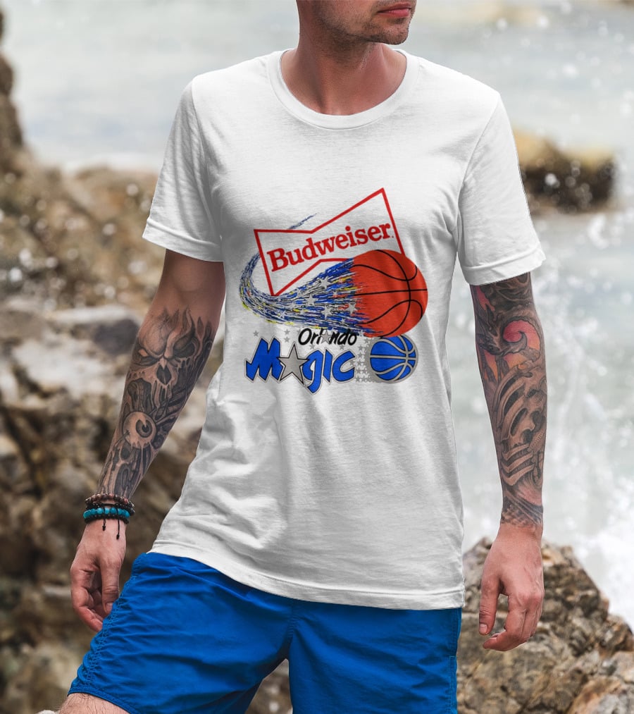 Budweiser Orlando Magic Basketball T-Shirt