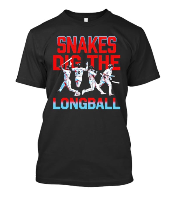 Arizona Diamondbacks Snakes Dig The Longball Players Graphics T-Shirt