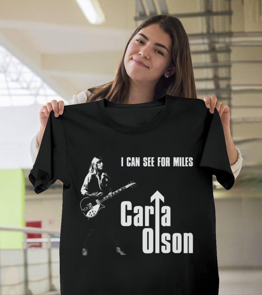 I Can See for Miles Carla Olson Guitar T-Shirt