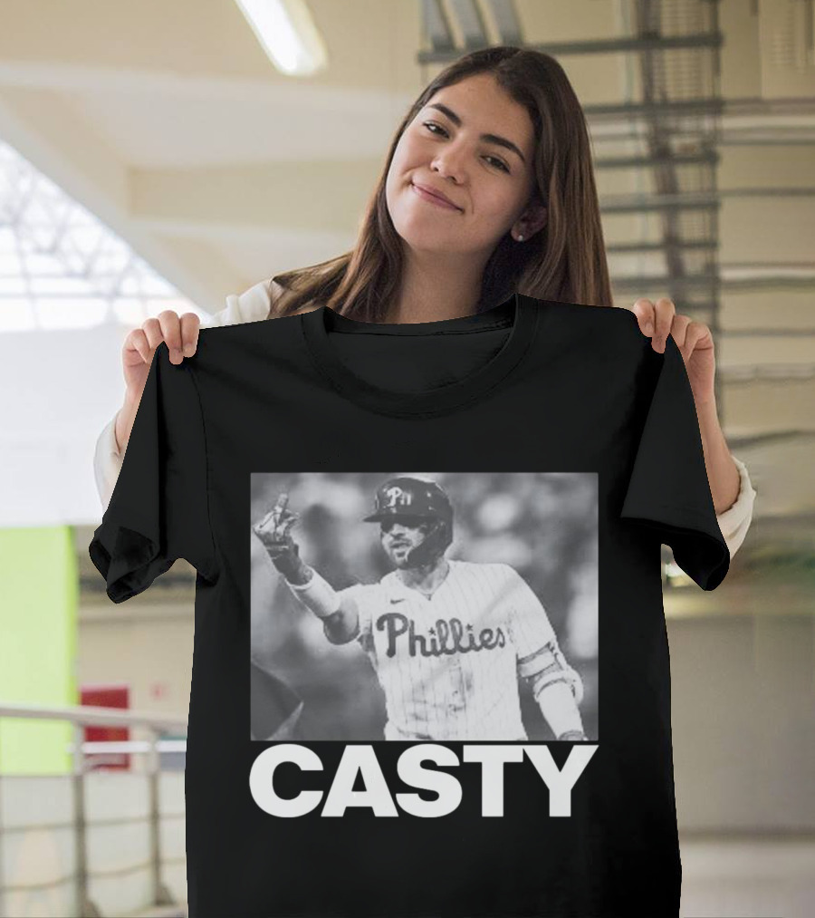 Phillygoat Casty Phillies Baseball Player Gesture T-Shirt