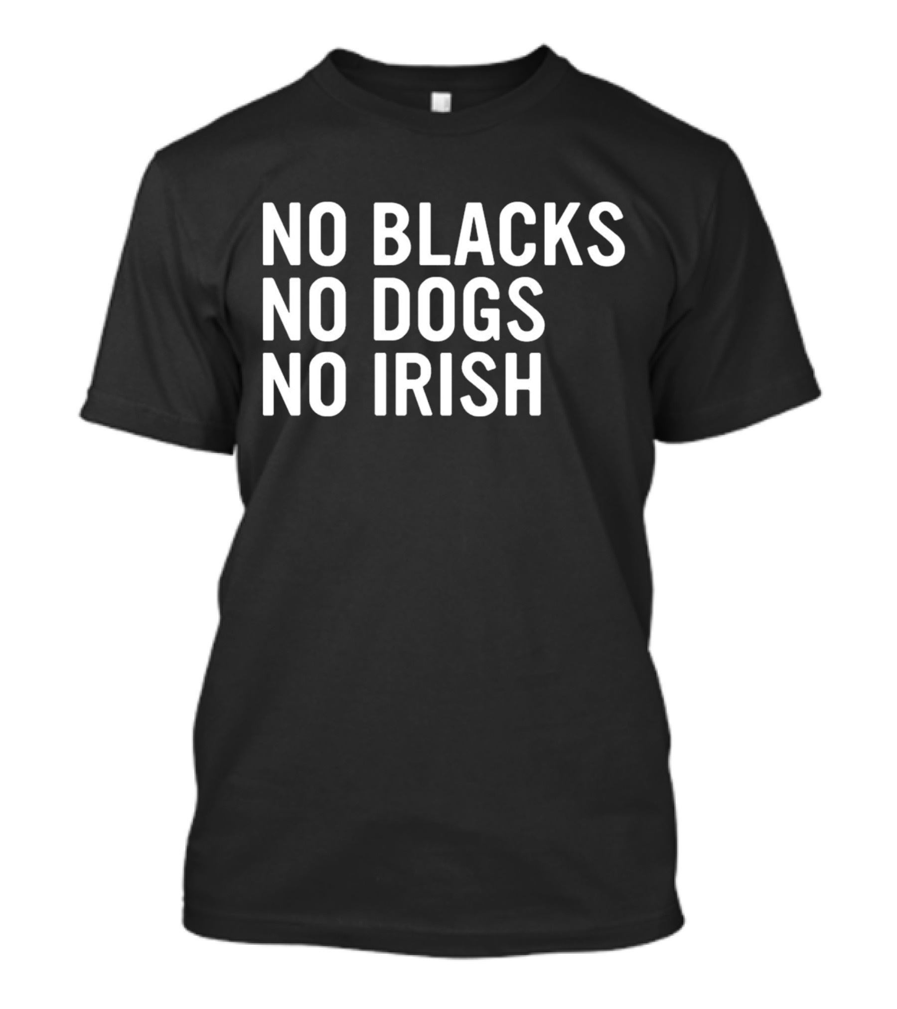 No Blacks No Dogs No Irish Nice T-Shirt