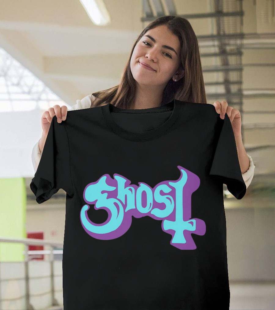 Ghost Purple Teal 70s T-Shirt
