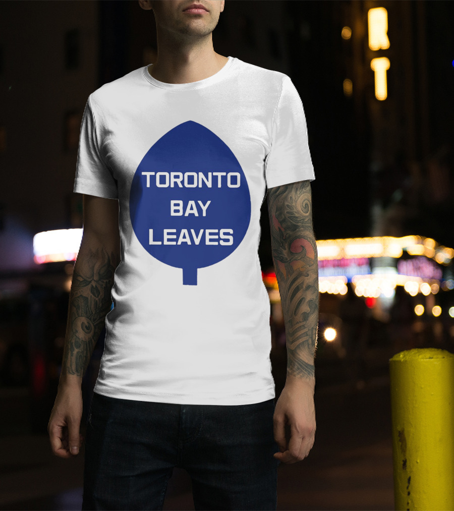 Toronto Bay Leaves Blue Leaf T-Shirt