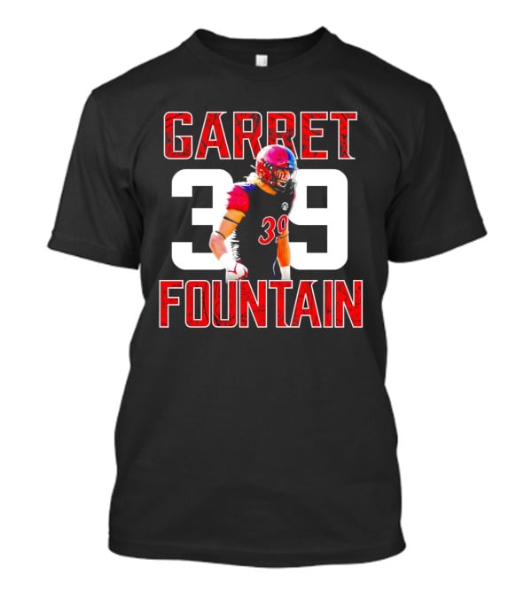Garret Fountain 39 San Diego State Aztecs Athlete T-Shirt