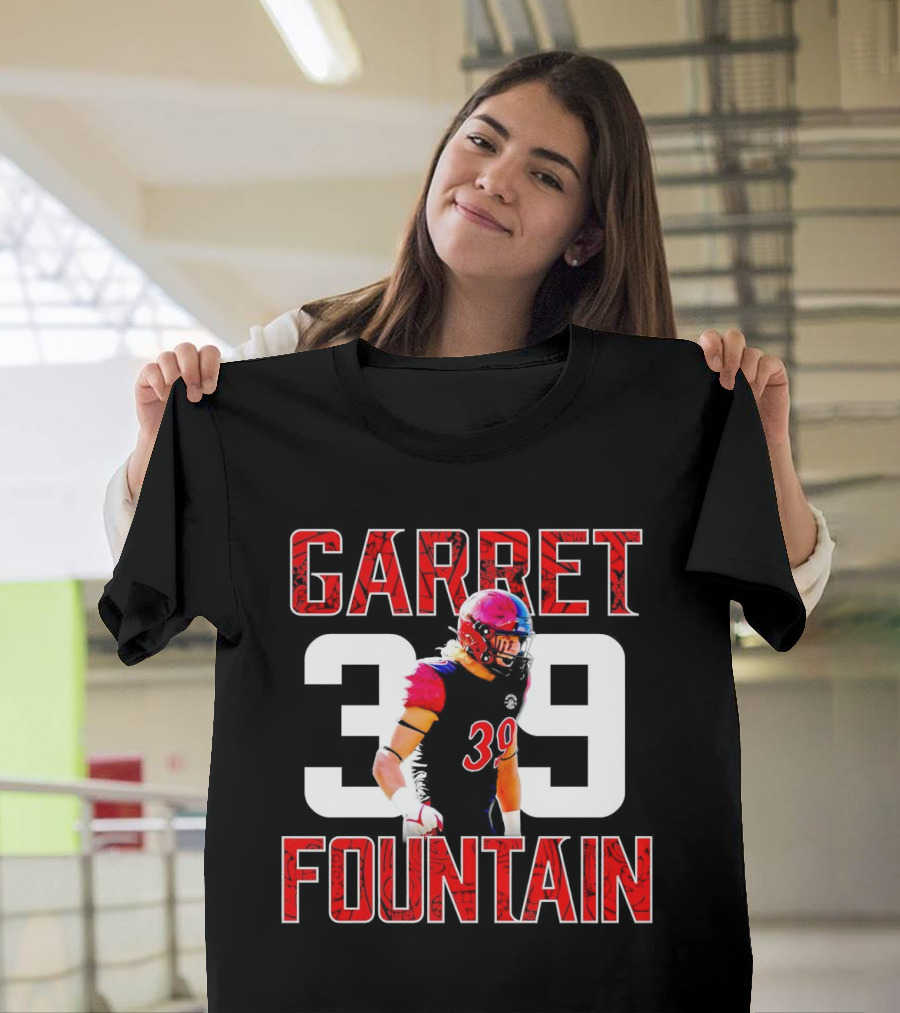 Garret Fountain 39 San Diego State Aztecs Athlete T-Shirt