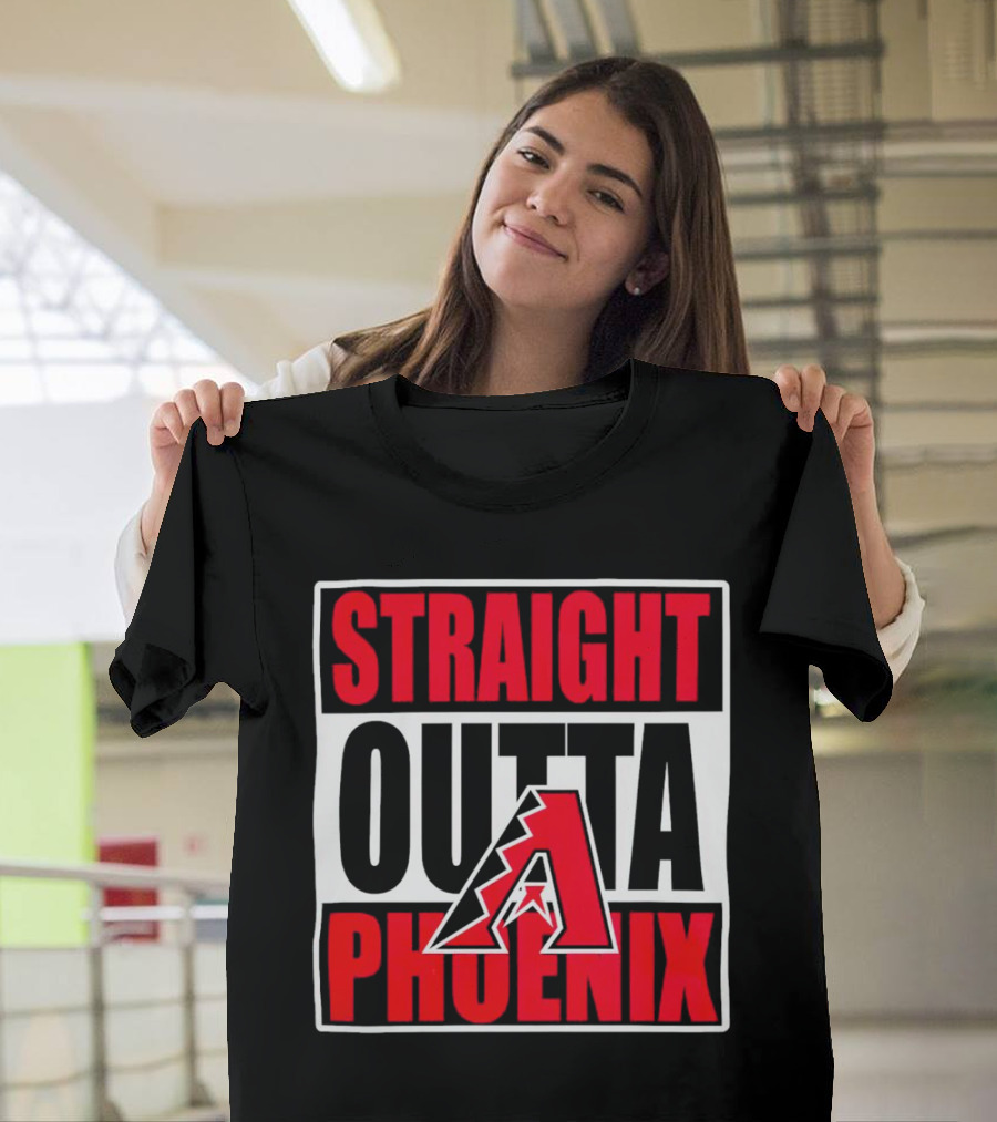 Arizona Diamondbacks Straight Outta Phoenix Letter A T-Shirt