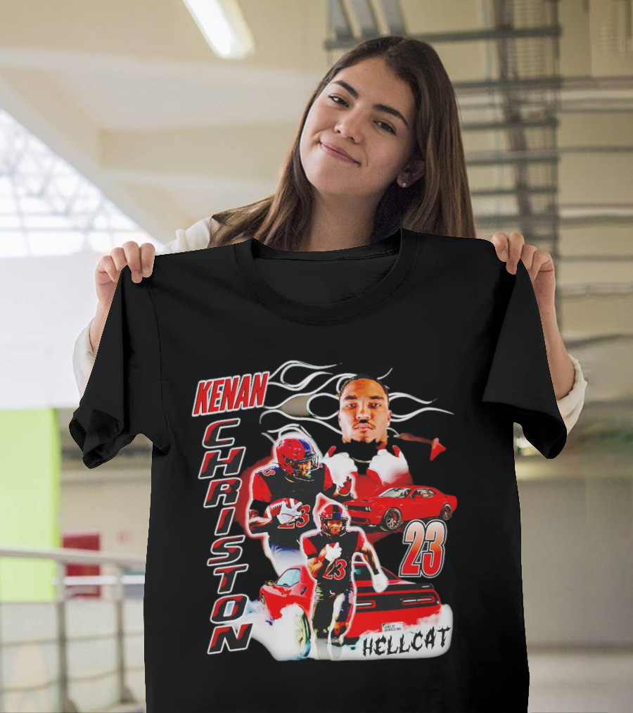 Kenan Christon 23 San Diego State Aztecs Hellcat Football And Sports Car T-Shirt