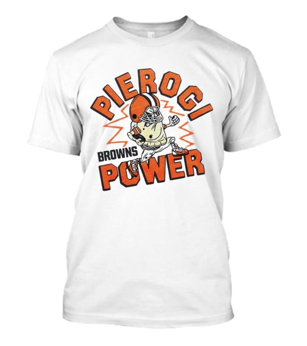 Cleveland Browns Pierogi Power Football Mascot T-Shirt