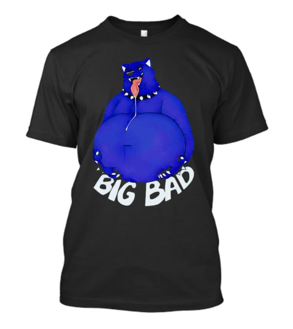 Big Bad Slosh Dog Blue Cartoon Character T-Shirt
