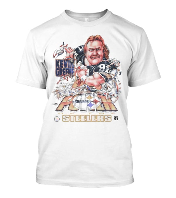 Kevin Greene Pittsburgh Steelers Caricature POWER Steelers T-Shirt
