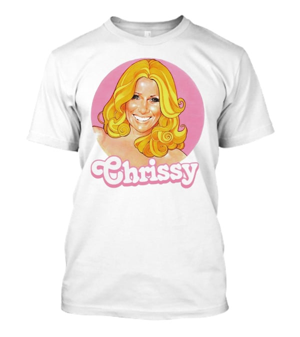 RIP Suzanne Somers Chrissy Pink Circle T-Shirt