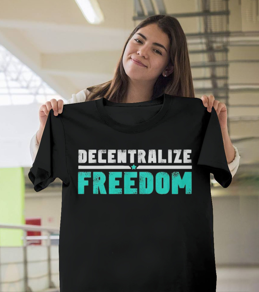 Decentralize Freedom Star Emblem T-Shirt