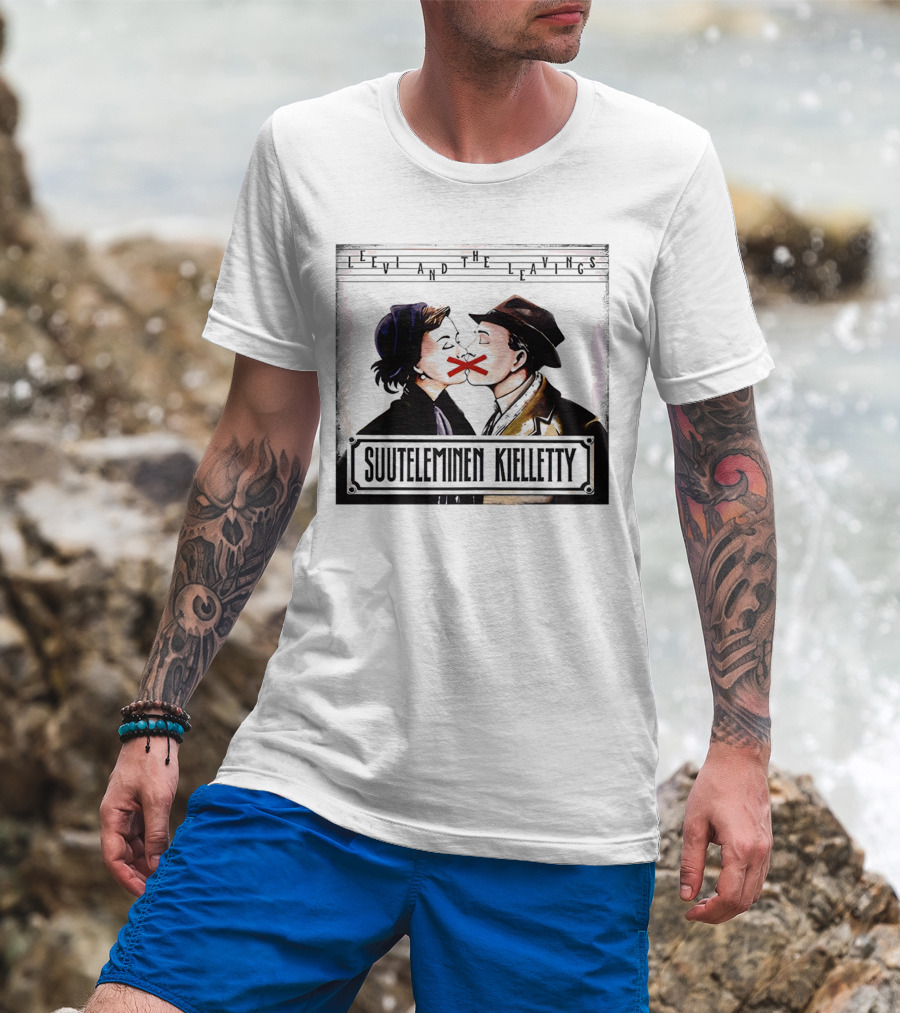 Leevi And The Leavings Suuteleminen Kielletty Vintage Couple With Red Cross T-Shirt